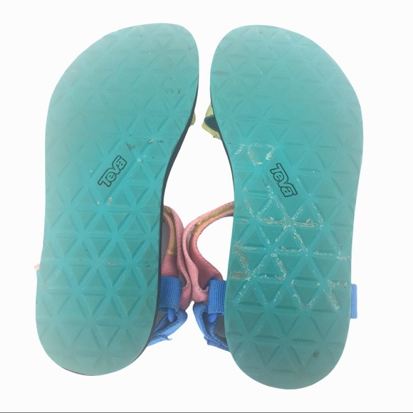 TEVA ORIGINAL UNIVERSAL MULTI COLORED SANDALS 90s VIBES WOMENS SIZE 8 - Picture 13 of 16